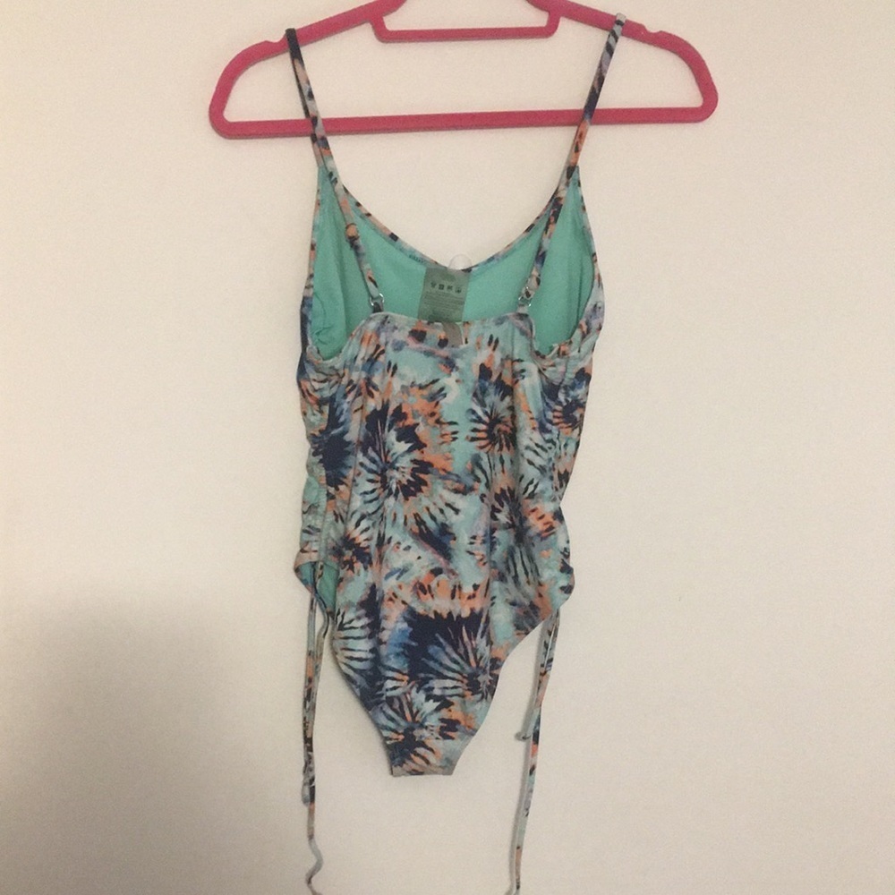 Juniors Cyn & Luca Ophelia Drawstring Side One Piece Swimsuit - Picture 7 of 12